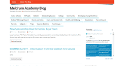 Desktop Screenshot of meldrumacademy.org.uk
