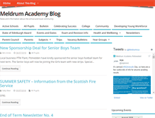 Tablet Screenshot of meldrumacademy.org.uk